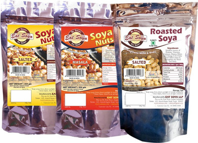 

Eat Soya Salted + Masala + Roasted (Pack of 3)(600 g, Pack of 3)