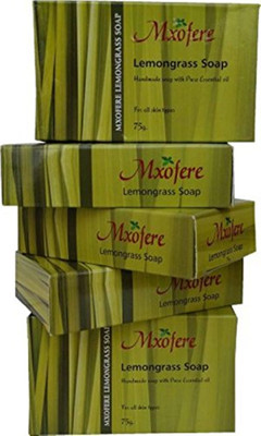 

Mxofere LEMON GRASS GLYCERINE SOAP SET OF 5 WITH ESSENTIAL SOAP.(375 g, Pack of 5)