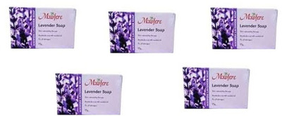 

Mxofere LAVENDER GLYCERIN SOAP (SET OF 5 ) Face & Body.(375 g, Pack of 5)