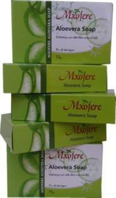 

Mxofere ALOVERE HANDMADE GLYCERIN SOAP 75 g WITH ALOVERA EXTRACT (PACK OF 5 )(375 g, Pack of 5)