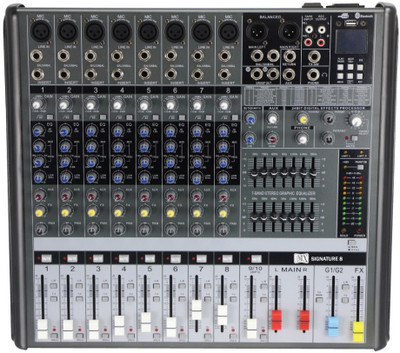 MX BX16 USB Live Audio Mixer with Built In USB and Bluetooth Powered Sound Mixer