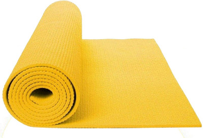 

Kuber Industries Yoga Mat Thick Anti Skid Washable Fitness Exercise Imported Non-Slip Surface (Yellow) Code-YG40 Yellow 6 mm Yoga Mat