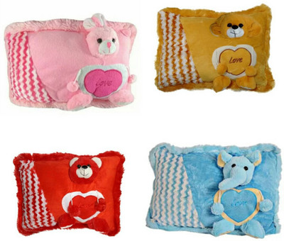 

soniya Enterprises face pillow - 45 cm(Brown, Blue, Red, Pink), Blue;brown;pink;red