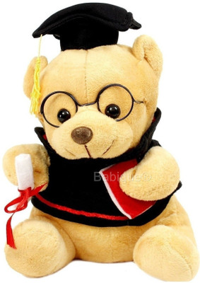 

Babique Teddy Bear Soft Toys Graduate Musical Stuffed for Kids Birthday Gift - 21 cm(Brown)