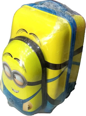

Prince Toys Combo of Minion Cute Egg Shell Pre-School Nursery bag Waterproof Backpack & 16 inch Kids Polycarbonate 4 wheel Childrens Luggage Cabin Luggage -  inch(Multicolor