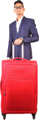 

Vision four wheel trolley Expandable Check-in Luggage -  inch(Red