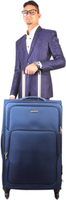 

Vision four wheel trolley Expandable Check-in Luggage -  inch(Blue