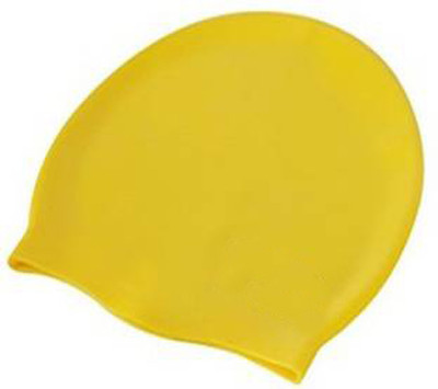 

GLS Unisex Swimming Non-Slip Highly Durable Silicon Cap - Yellow Swimming Cap(Yellow, Pack of 1)