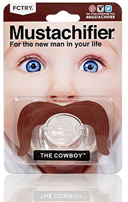 

SOLDOUT GK Brown Moustache Baby Teether/Soother Teether(Brown)