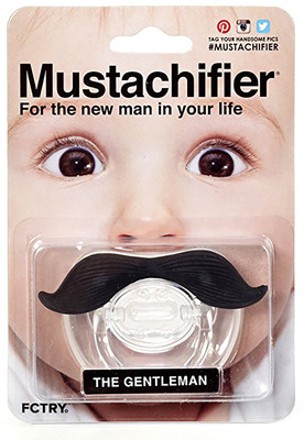 

SOLDOUT GK Black Moustache Baby Teether/Soother Teether(Black)