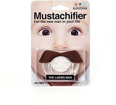 

SOLDOUT GK Brown Moustache Baby Teether/Soother Teether(Brown)