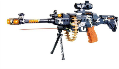 

AA Musical Army Style Toy Gun for Kids with Music, Lights and Laser Light (Multicolor)(Multicolor)