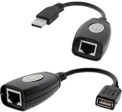 

FOX MICRO 150 Ft USB-2.0 to RJ45 Lan Extension Extender Adapter USB Adapter(Black)