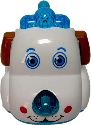 

Must Visit Attractive And Cute Ears Flickering Baby Dog Toy Car Abp Plastic And Bpa Free.(White)