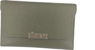 BAEnagari Women Casual Green Artificial Leather Wallet(10 Card Slots)