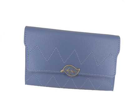 

BAEnagari Women Casual Blue Artificial Leather Wallet(4 Card Slots)