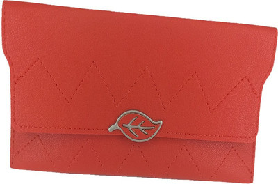 BAEnagari Women Casual Red Artificial Leather Wallet(4 Card Slots)