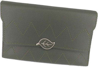 BAEnagari Women Casual Green Artificial Leather Wallet(4 Card Slots)
