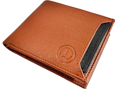 

InW Men Tan, Black Artificial Leather Wallet(4 Card Slots)