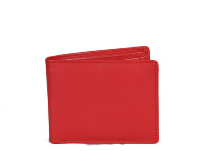 

hydensyde Men Red Genuine Leather Wallet(5 Card Slots)