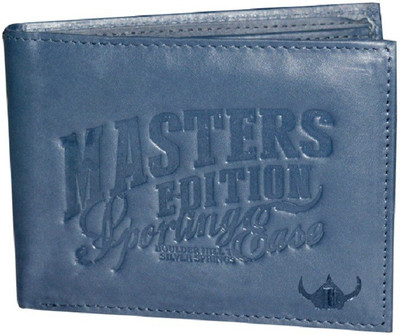 

DHide Designs Men Blue Genuine Leather Wallet(6 Card Slots)
