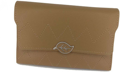 

BAEnagari Women Casual Beige Artificial Leather Wallet(4 Card Slots), Tan