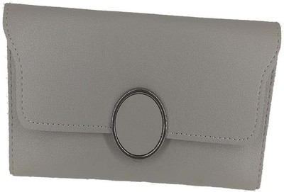 

BAEnagari Women Formal Grey Artificial Leather Wallet(10 Card Slots)