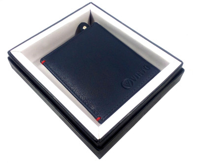 

Vinto Men Blue Genuine Leather Wallet(4 Card Slots)