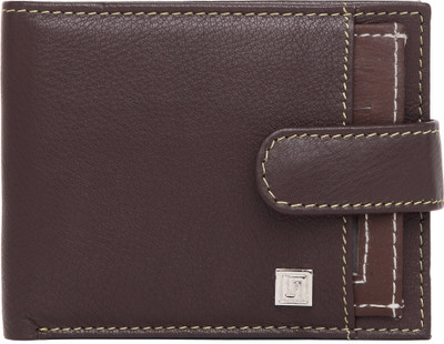

U+N Men Brown Genuine Leather Wallet(6 Card Slots)
