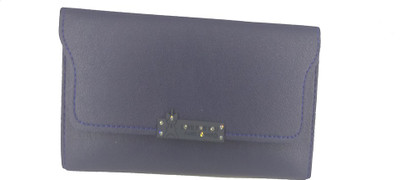 

BAEnagari Women Casual Grey Artificial Leather Wallet(10 Card Slots), Blue