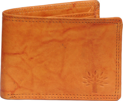 

zenno india Men Tan Genuine Leather Wallet(6 Card Slots)