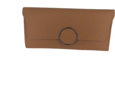 

BAEnagari Women Formal Khaki Artificial Leather Wallet(10 Card Slots), Tan