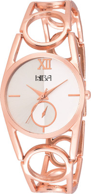

HIBA HB-LD14103 Copper Bangle Silver Dial Watch - For Women