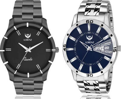 

Lorenz MK-6265A Combo of 2 Stainless Steel Analog wrist watch Watch - For Men