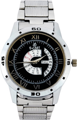 

Vcart V-Cart Exclusive Day & Date Display Analog Blue Dial Stainless Steel Men's Watch NA Watch - For Men