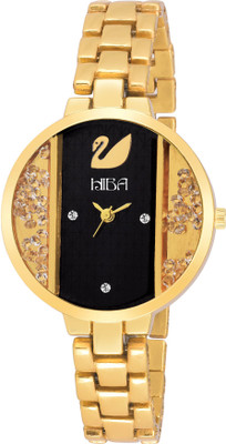 

HIBA HB-LD14201 Golden Duck Black Dial Watch - For Women