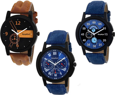 

Keepkart Sett Of THree Combo Sett Watch - For Men & Women