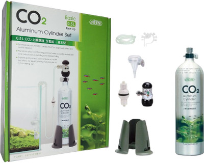 

ISTA Co2 Premium Aluminum Cylinder Set (Face-Up) 0.5L | Plant Care Set For Planted Aquarium | Aquatic Plant Fertilizer(0.5 L)