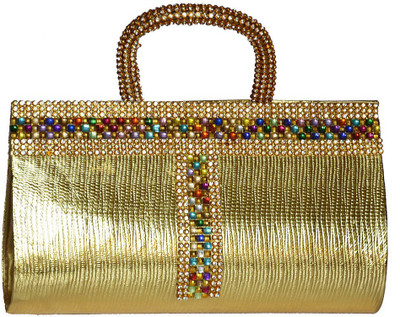

IMPRESSIONS FOREVER PARTY CLUTCH Sling Bag(Gold, 1 L)