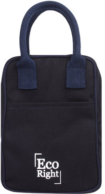 

EcoRight Reusable Lunch Tote Bag - Cotton Canvas Eco Friendly Insulated Cooler Washablewith Zipper for Men, Women, Adults, Kids (Blue) - 0703 Waterproof Lunch Bag(Beige, 5 L)