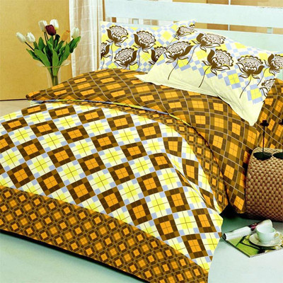 49% OFF on Bliss 144 TC Cotton Single Printed Bedsheet(1 Bedsheet, 1 Pillow Cover, Multicolor)