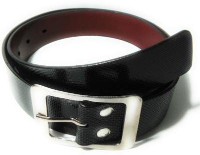 

hunk Men Casual Black Genuine Leather Belt