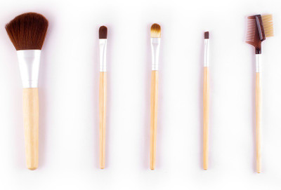 

Majik 5 Piece bamboo Makeup Brush Set | Professional Eyeshadow Brush(Pack of 5)