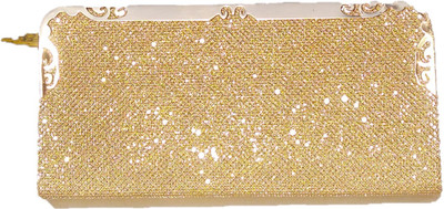 

UNIQUS Party Gold Clutch