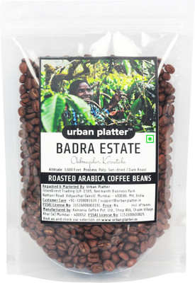 

Urban Platter Roasted Arabica Coffee Beans, Badra Estate (Chikmagalur, Karnataka) Roast & Ground Coffee 325 g