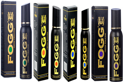 

Fogg FRESH AROMATIC FRAGRANCE BODY SPRAY 120 ML+FRESH FOUGERE FRAGRANCE BODY SPRAY 120 ML + FRESH ORIENTAL FRAGRANCE BODY SPRAY 120 ML+FRESH WOODY FRAGRANCE BODY SPRAY 120 ML Body Spray - For Men & Women(120 ml, Pack of 4)