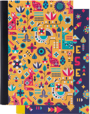 

Chumbak A6 Note Book(Aztec Fiesta N01, Yellow, Pack of 2)