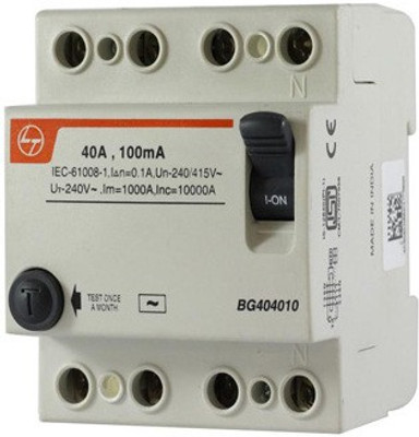 

l&t LT EXORA 100mA BG404010 BG404010 MCB(4)