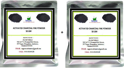 

MGBN Activated Charcoal Powder Combo Set 50 GM*2(100 g)