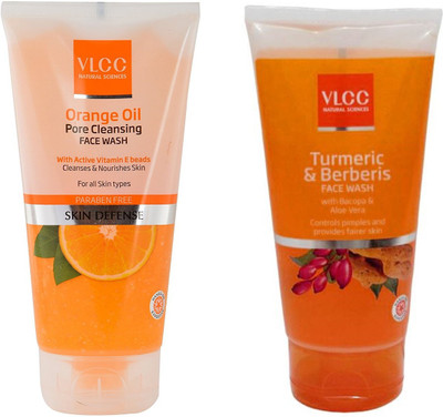 

VLCC Original Orange Oil Pore Cleansing & Turmeric&Berberis Face Wash(300 ml)
